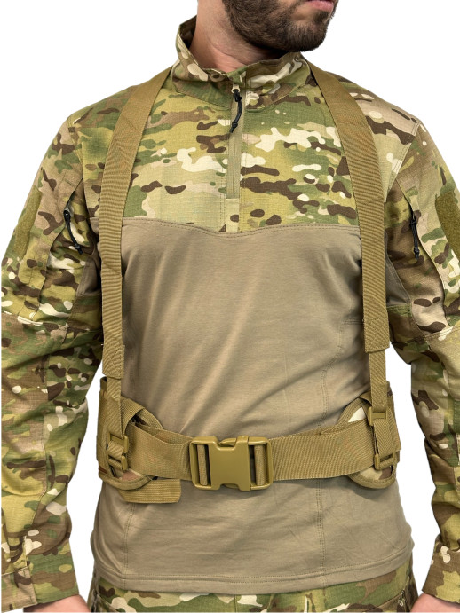 Ремень разгрузочный с лямками тактический хаки